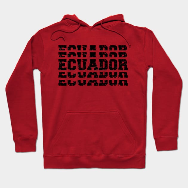 Ecuador Stacked Vintage Hoodie by silentboy